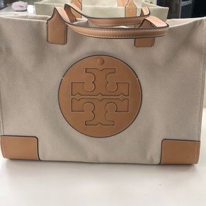 Tory Burch Ella Tote Natural Tan